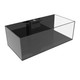 76 Gallon Shallow Internal Middle Rimless Tank w/ Black Stand (Full Package) - Fiji Cube