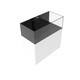 76 Gallon Shallow Internal Middle Rimless Tank w/ White Stand (Full Package) - Fiji Cube
