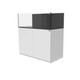 76 Gallon Shallow Internal Middle Rimless Tank w/ White Stand (Full Package) - Fiji Cube
