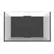 81 Gallon Internal Middle Rimless Tank w/ White Stand (Full Package) - Fiji Cube