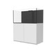 108 Gallon Internal Middle Rimless Tank w/ White Stand (Full Package) - Fiji Cube