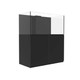 108 Gallon Internal Middle Rimless Tank w/ Black Stand (Full Package) - Fiji Cube