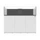 95 Gallon Shallow Internal Middle Rimless Tank w/ White Stand (Full Package) - Fiji Cube