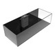 95 Gallon Shallow Internal Middle Rimless Tank w/ White Stand (Full Package) - Fiji Cube