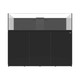 95 Gallon Shallow Internal Middle Rimless Tank w/ Black Stand (Full Package)- Fiji Cube