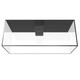 142 Gallon Internal Middle Rimless Tank w/ Black Stand (Full Package) - Fiji Cube