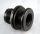 Schedule 40 Bulkhead 1/2" Thread X Thread Black (Hole Size 1 1/8")