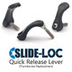 Set of 2 Quick Release Lever (US Standard 1/4-20) Thumbscrew Replacement - Slide Loc