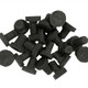 Ceramic BLACK Reef Frag Plugs (20 pack) - Boston Aqua Farms