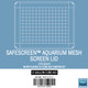 (14.8" x 11.6") SafeScreen Preassembled Aquarium Mesh Screen Lid - Fits Nuvo Fusion 15 Cube - Innovative Marine