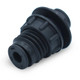 Black 1/4" Tube Bulkhead Union - Mur-lok
