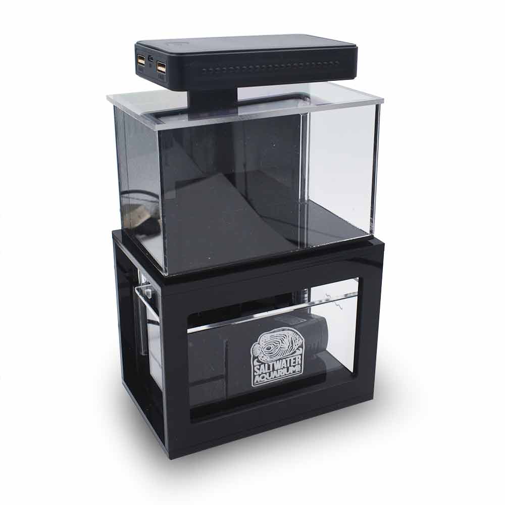 OPEN BOX) Micro Freshwater Tank (0.3 Gallon) Standard (BLACK