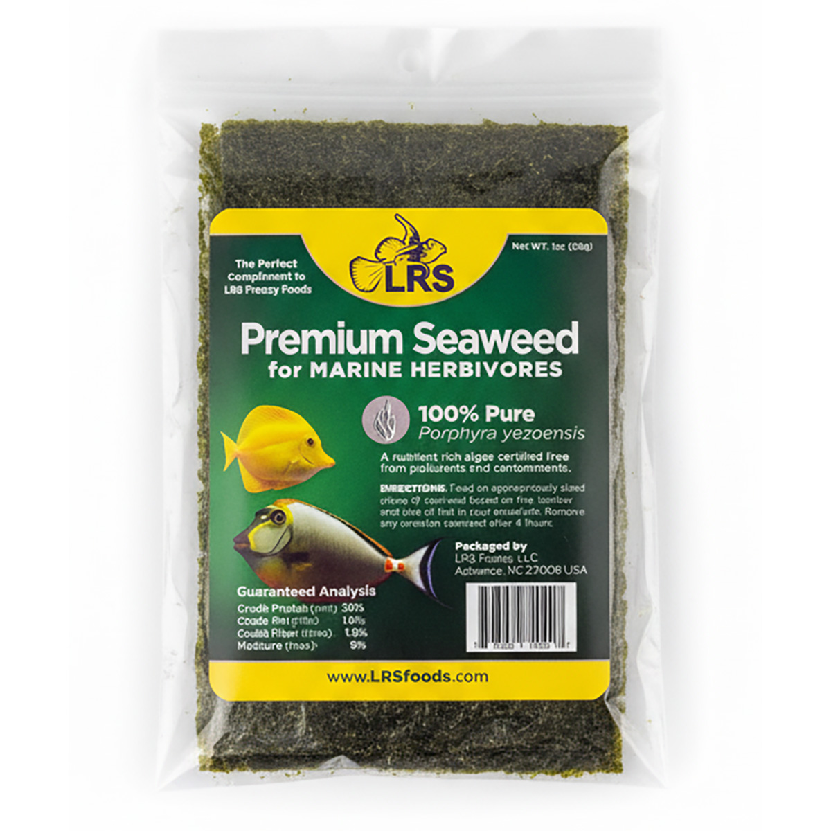 LRS Premium Green (Porphyra yezoensis) Seaweed - 1 oz