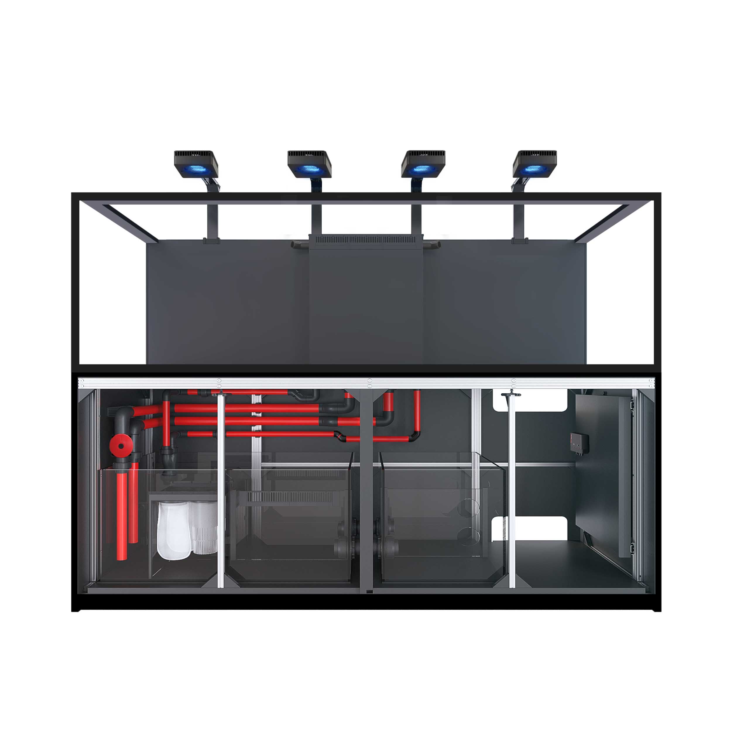Reefer S-1000 G3 Deluxe - 264 Gallon Black All In One Aquarium - w