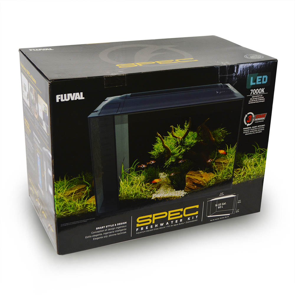 Spec V 16 Gallon Freshwater Aquarium Kit (21.8