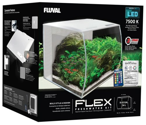 FLEX 34L 9 Gallon Aquarium Kit WHITE - (14