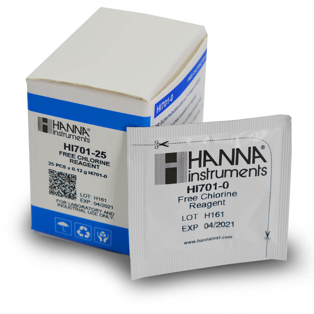 HI701-25 Free Chlorine Checker Reagent (25 Tests) - Hanna