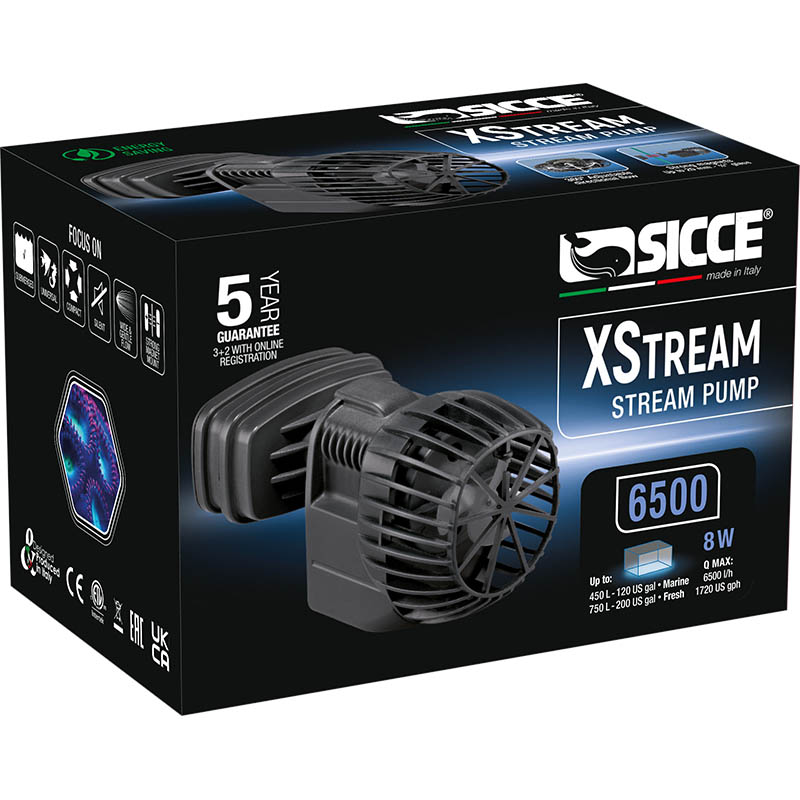 XStream 6500 Wave Pump (1720 GPH) - Sicce - SaltwaterAquarium.com