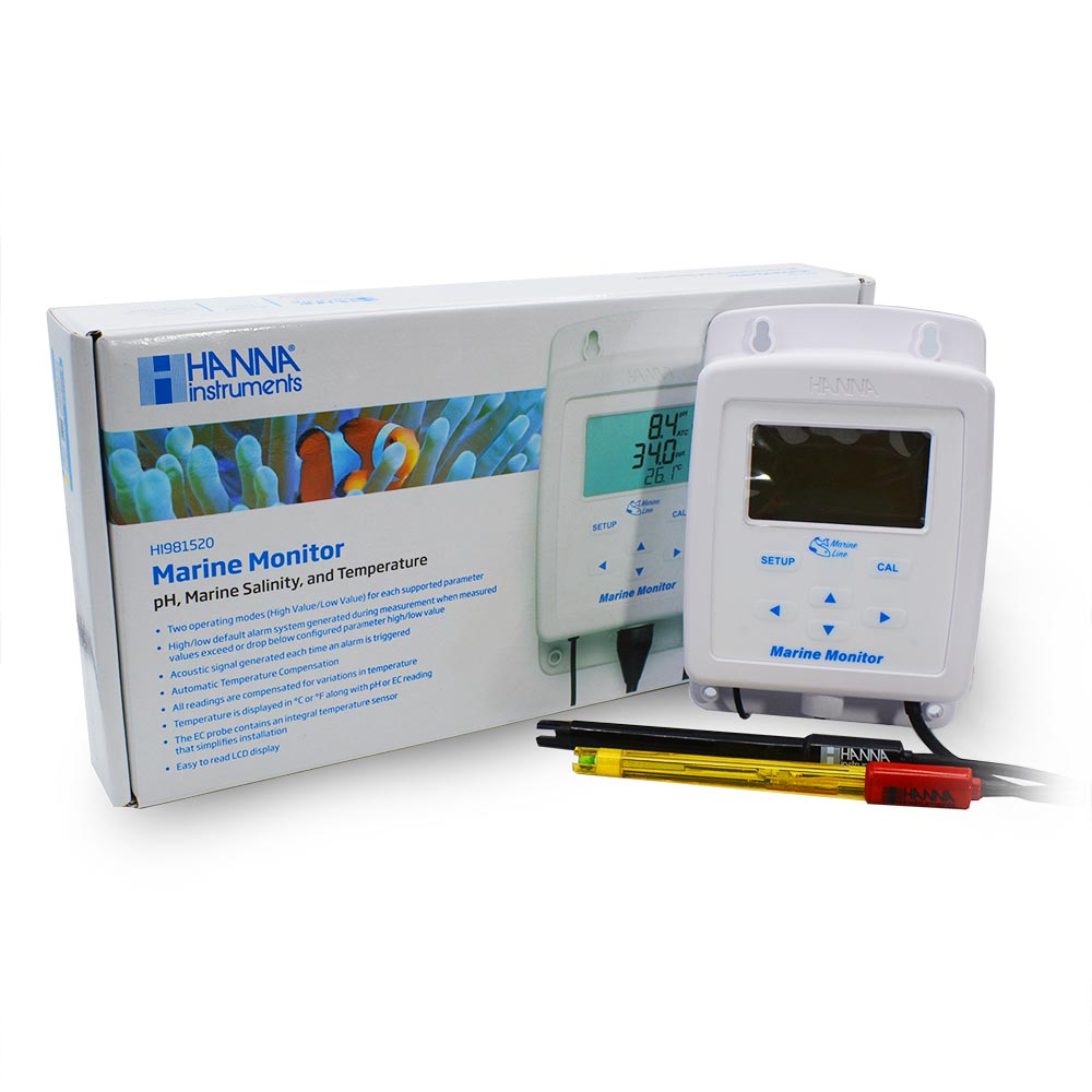 水質管理 Hanna Marine Monitor HI 981520 Marine Monitor pH/Salinity/Temperature