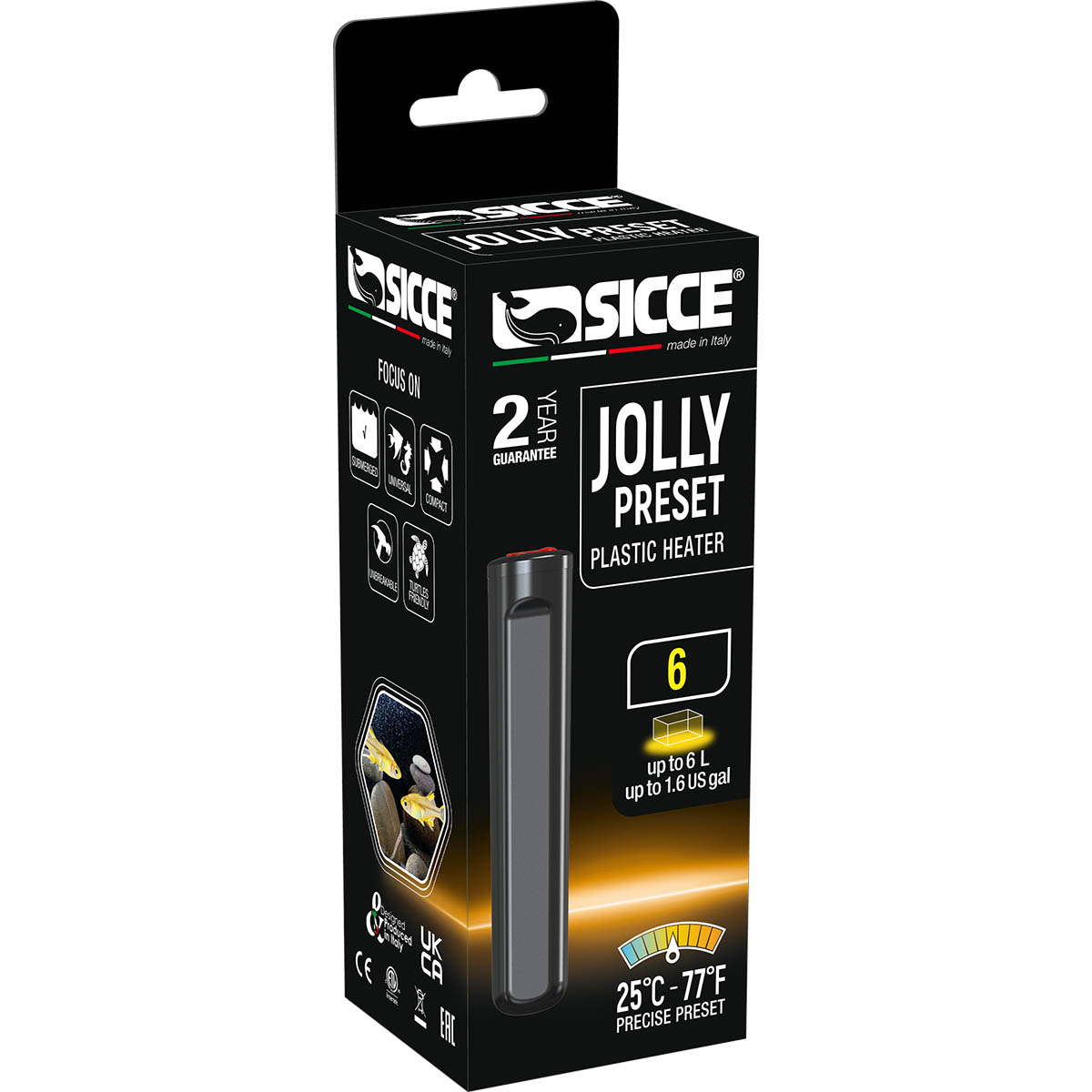 Jolly Preset 6 Watt (up to 1.6 gal) - Sicce - SaltwaterAquarium.com