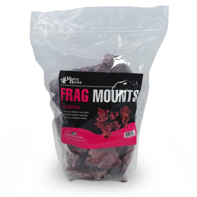 MarcoRocks Frag Mounts - Coralline (9 lbs) - Marco Rock