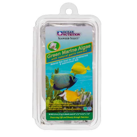 Seaweed Selects Green Marine Algae 4 Sheets (12 g) - Ocean Nutrition ...