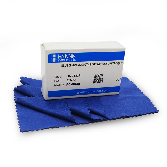 Microfiber Cloth for Wiping Cuvettes 4 (HI731318) Hanna Instruments