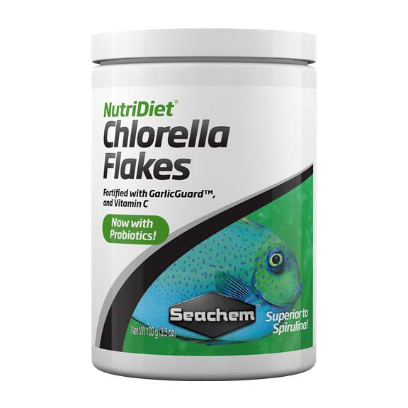 NutriDiet Chlorella Flakes w/ Probiotics (100g) Seachem