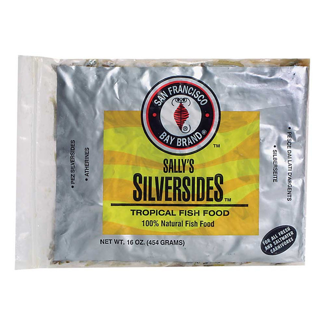 Frozen Silversides Fish Food (16 oz) San Francisco Bay Brand