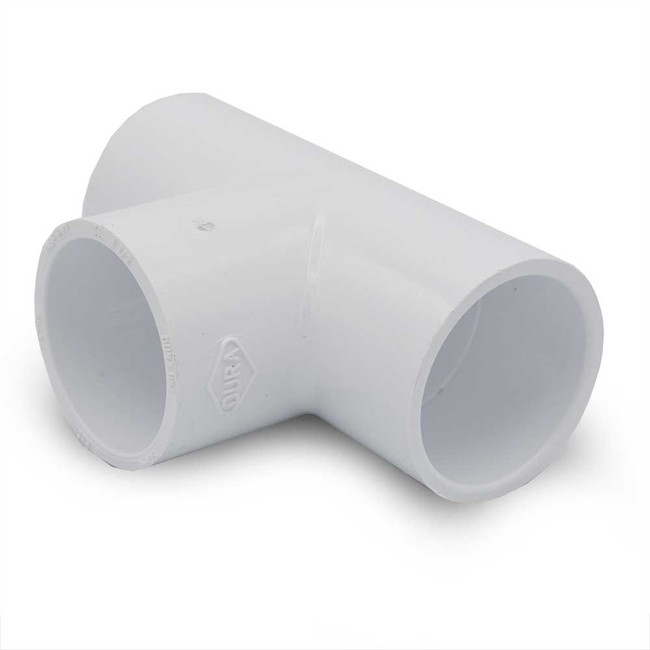 PVC 90 Degree TUnion 1.5" SxS White