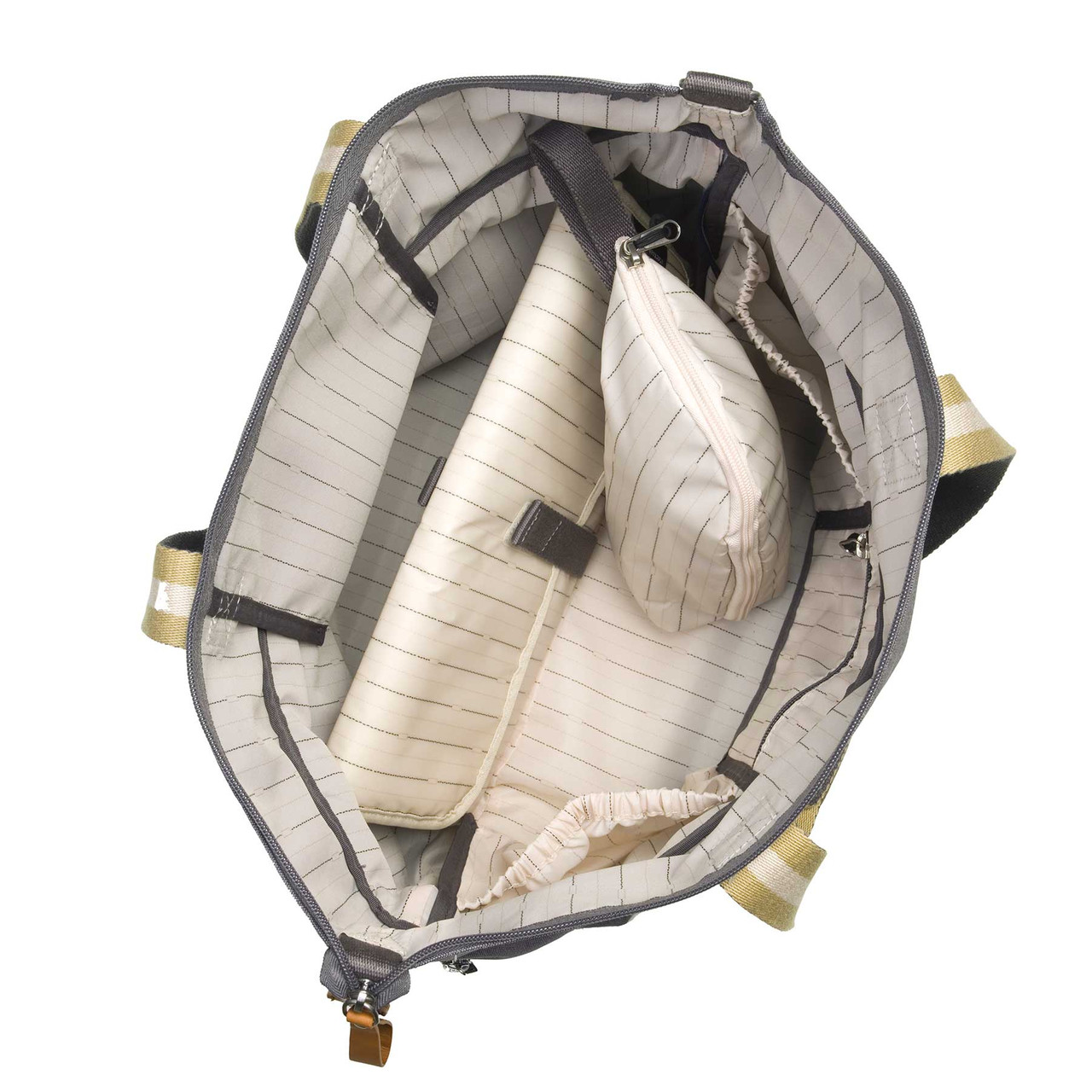 Shop Grey Storksak Baby Travel Expandable Tote. Unisex Change Bags Online