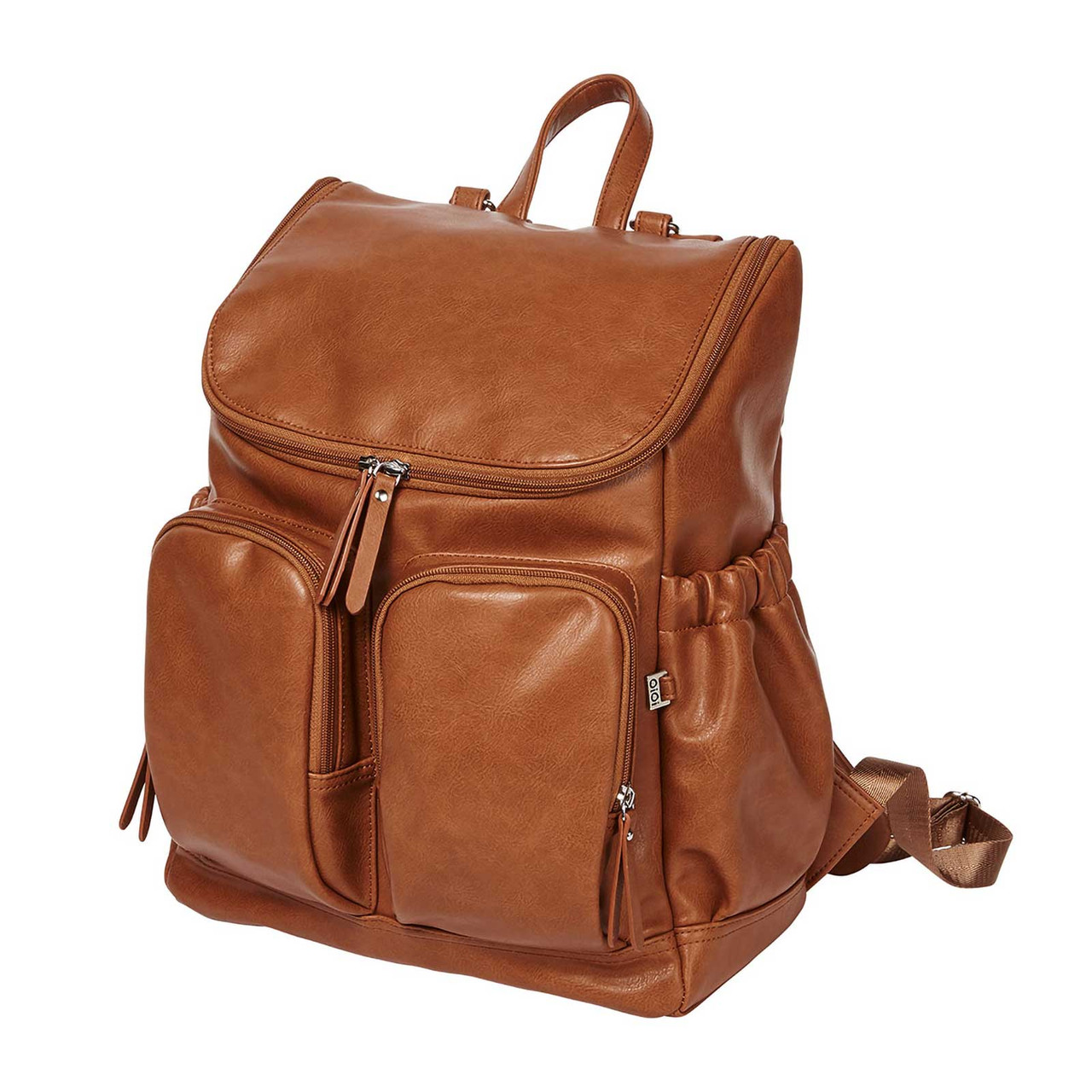 leather nappy bag backpack