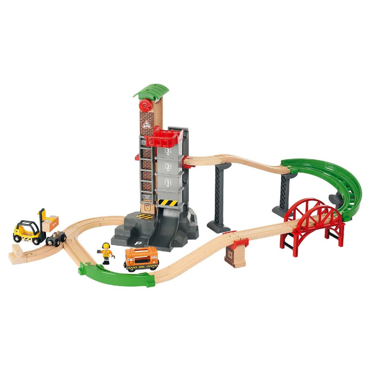 知育玩具 BRIO Lift & Load Warehouse Set Brio Lift and Load Warehouse Set | Winstanleys Pramworld