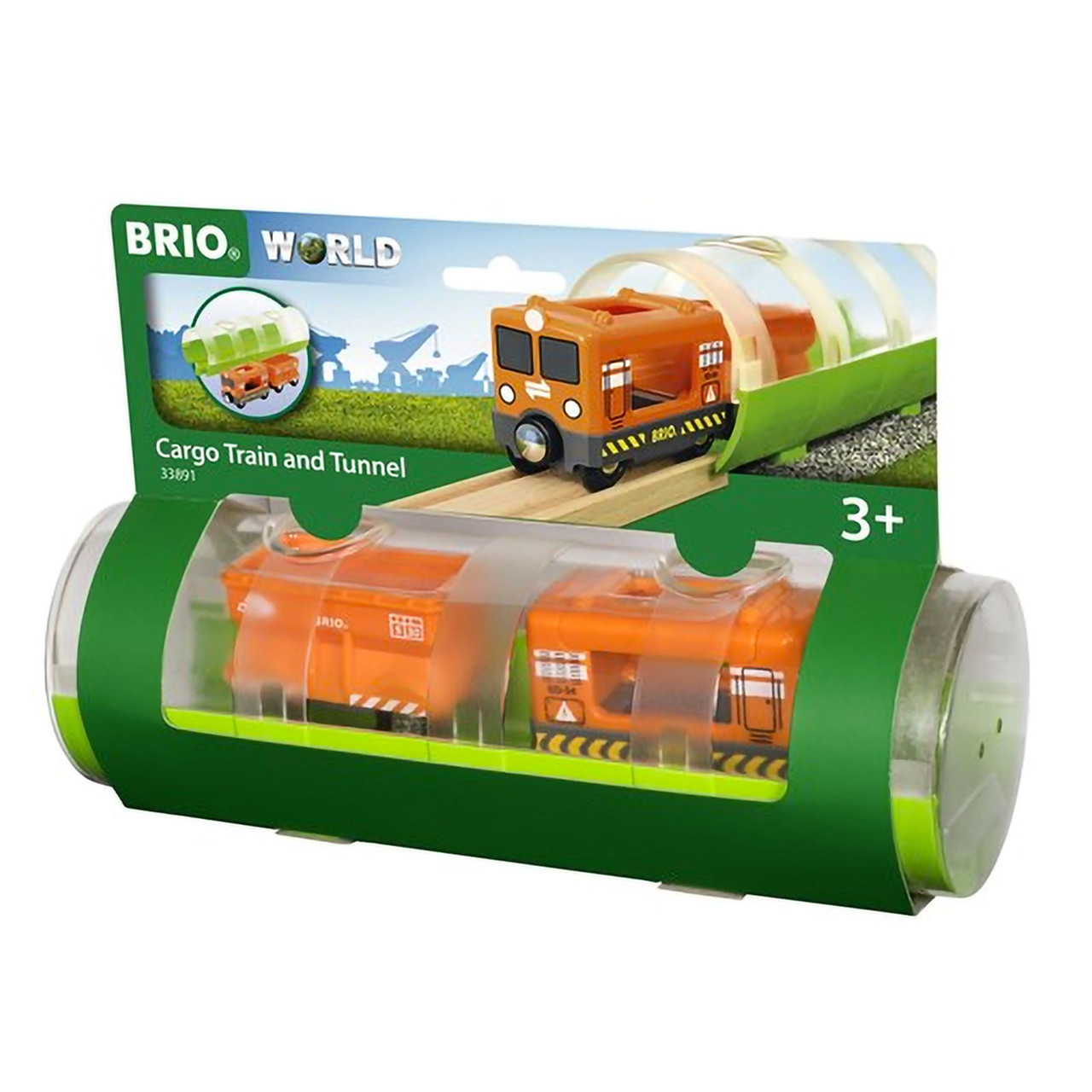 BRIO Cargo Train and Tunnel 3 Pieces . Shop Train