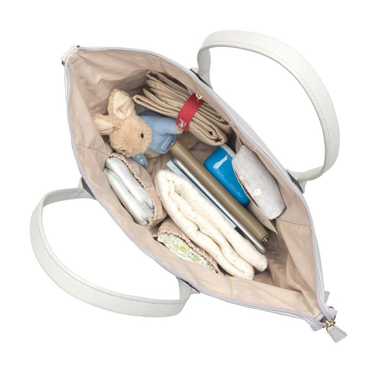 Babymel Roxy Nappy Bag Tote Pale Grey . Shop Baby Change Bags Online