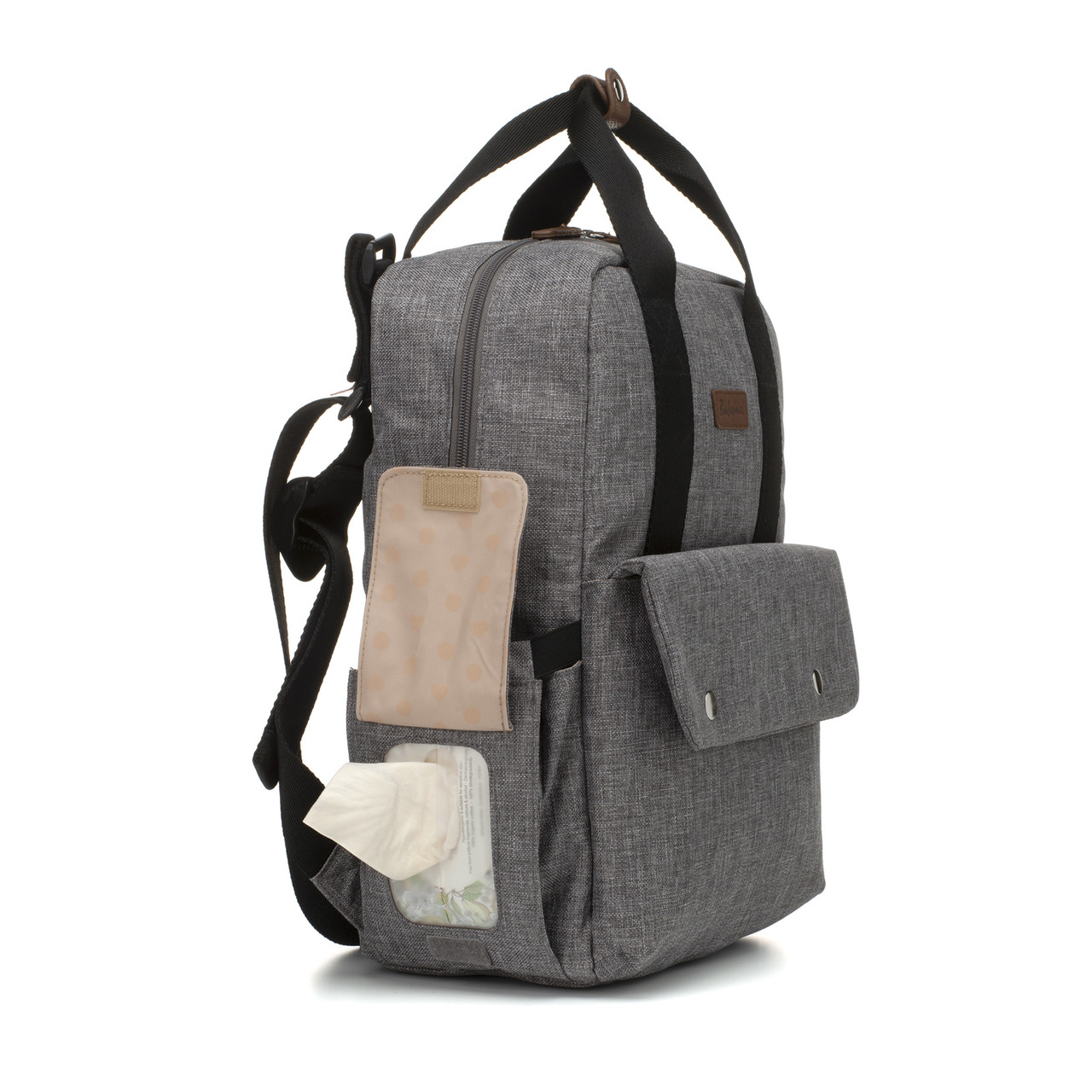 Grey Babymel Georgi Eco Convertible Buy Baby Bags Online