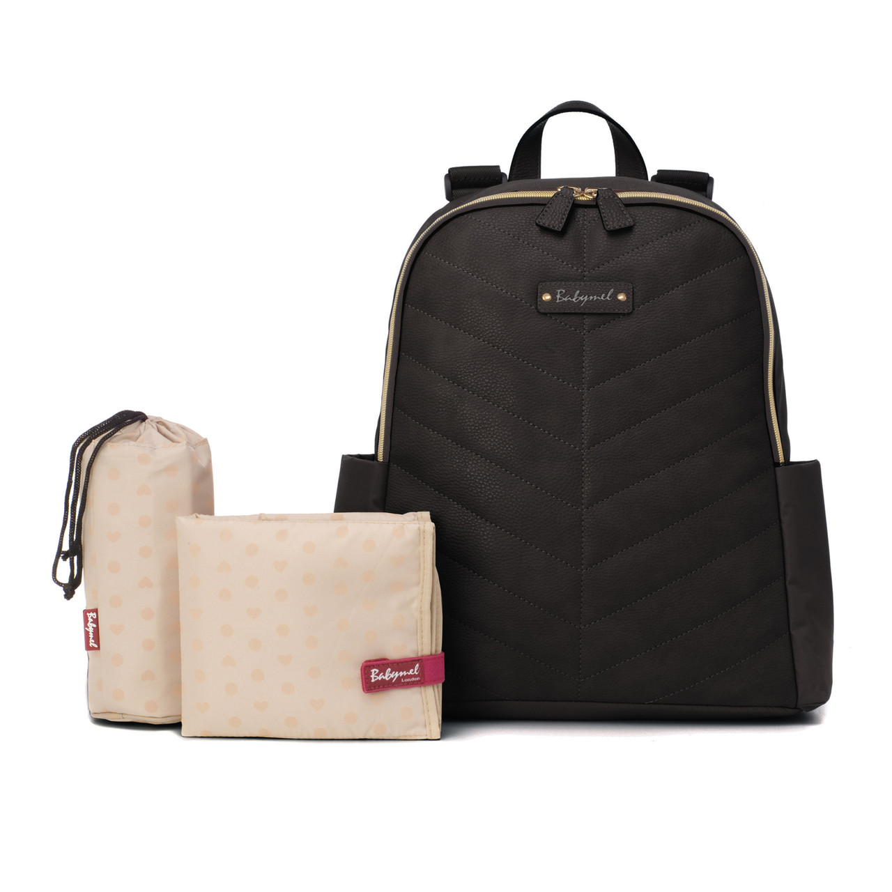 babymel leather diaper bag backpack Gabby Baby Changing Nappy Pale Grey : Baby this is the one both partners actually want to carry Babymel Black Backpack Diaper Bag