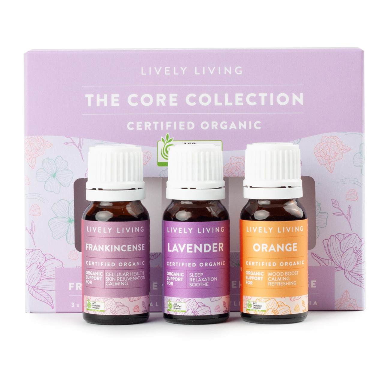 Lively Living Organic Essential Oil Trio Bundle Core. Shop Online