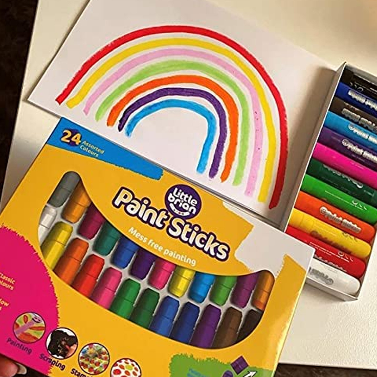 Little Brian Paint Sticks Assorted 24 pk Shop Kids Arts & Crafts Supplies Online