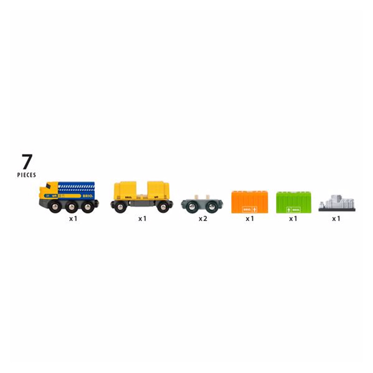 Brio ThreeWagon Cargo 7pc Train Shop Train Toys & Sets