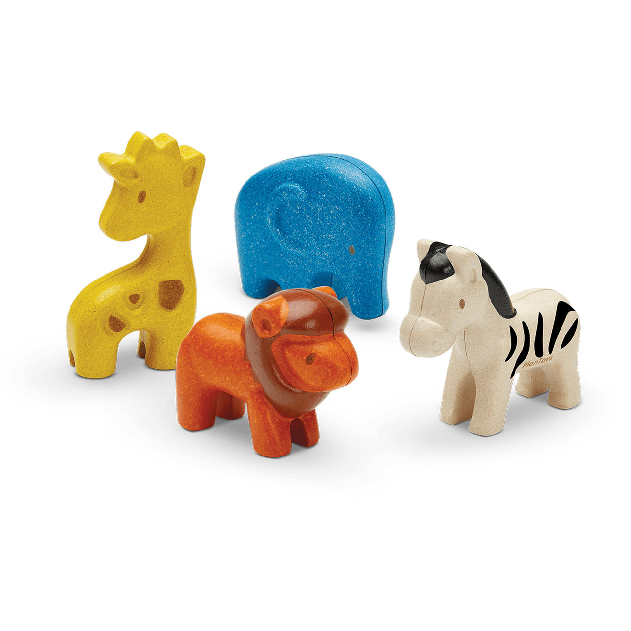 PlanToys Wooden Wild Animals Set Shop Eco Friendly Wooden Toys Online