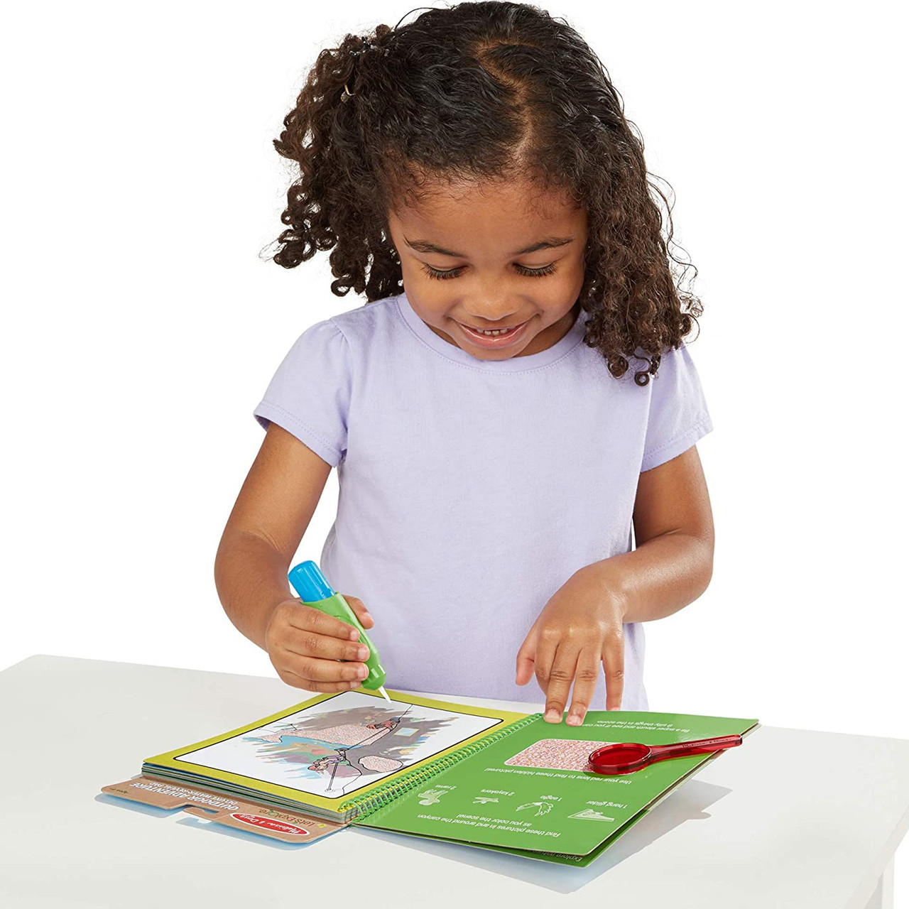 Melissa & Doug Water Wow! Libro Magico da Colorare con Pennello ad Acqua - Tema Fattoria, Gioco Educativo da Viaggio per Bambini 3+ Anni
