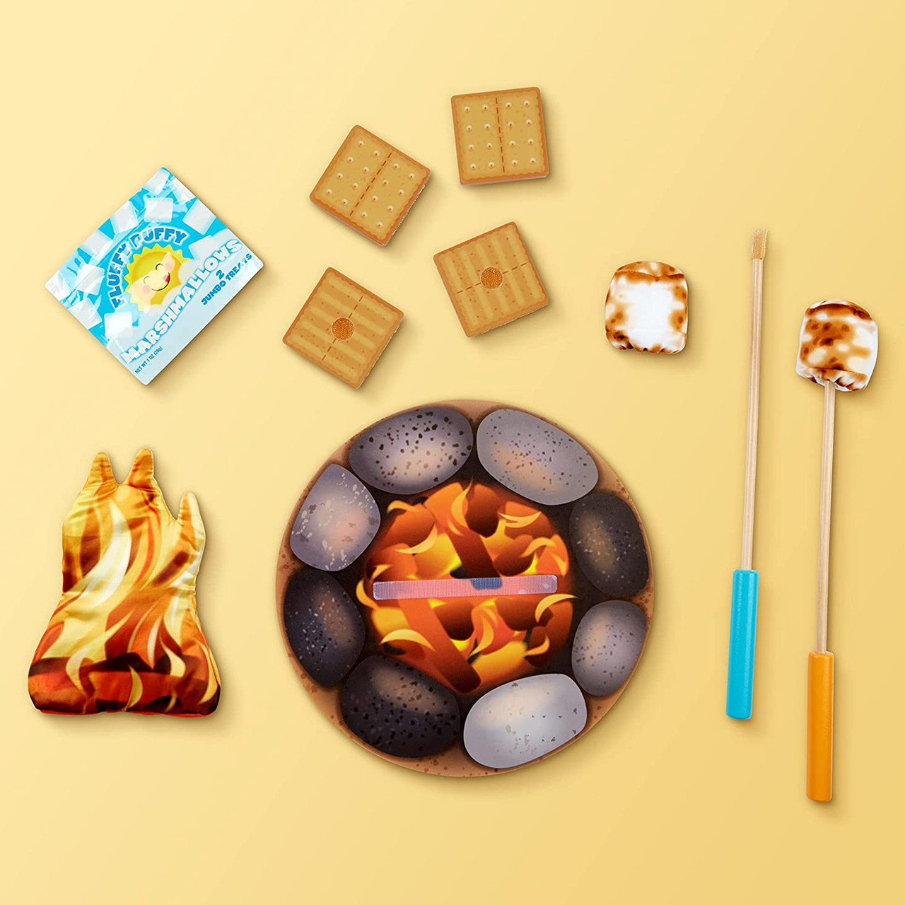 Melissa Doug Let's Explore Campfire S'mores Play Set Shop Online