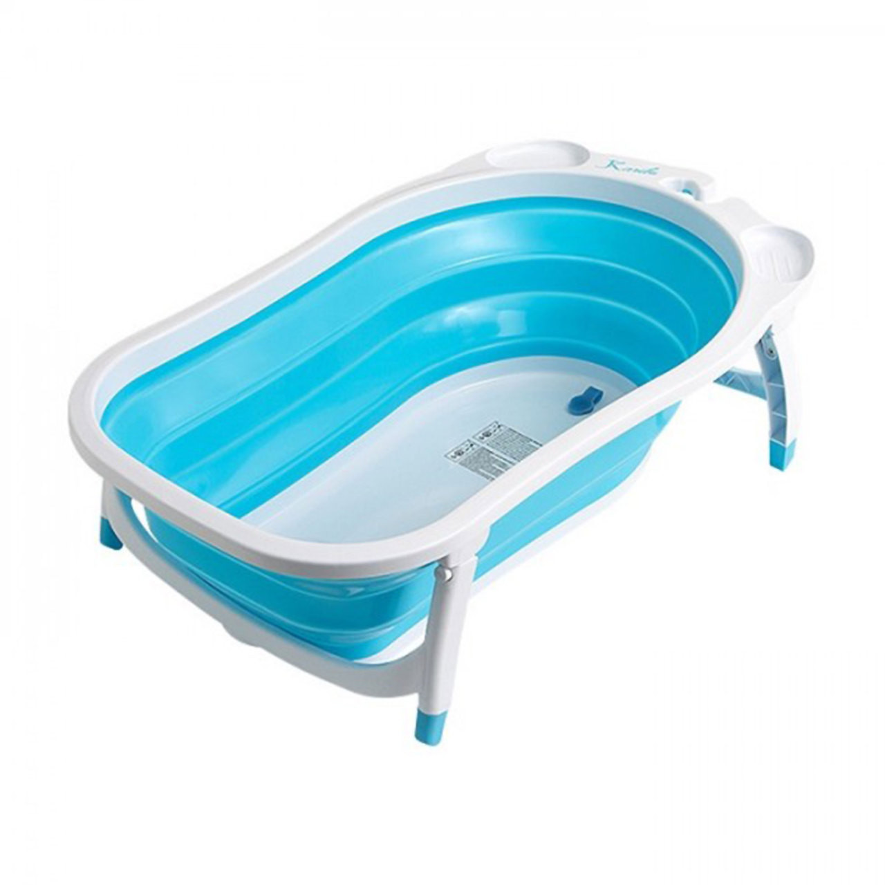 Roger Armstrong Blue Flat Fold Baby Bath Tub