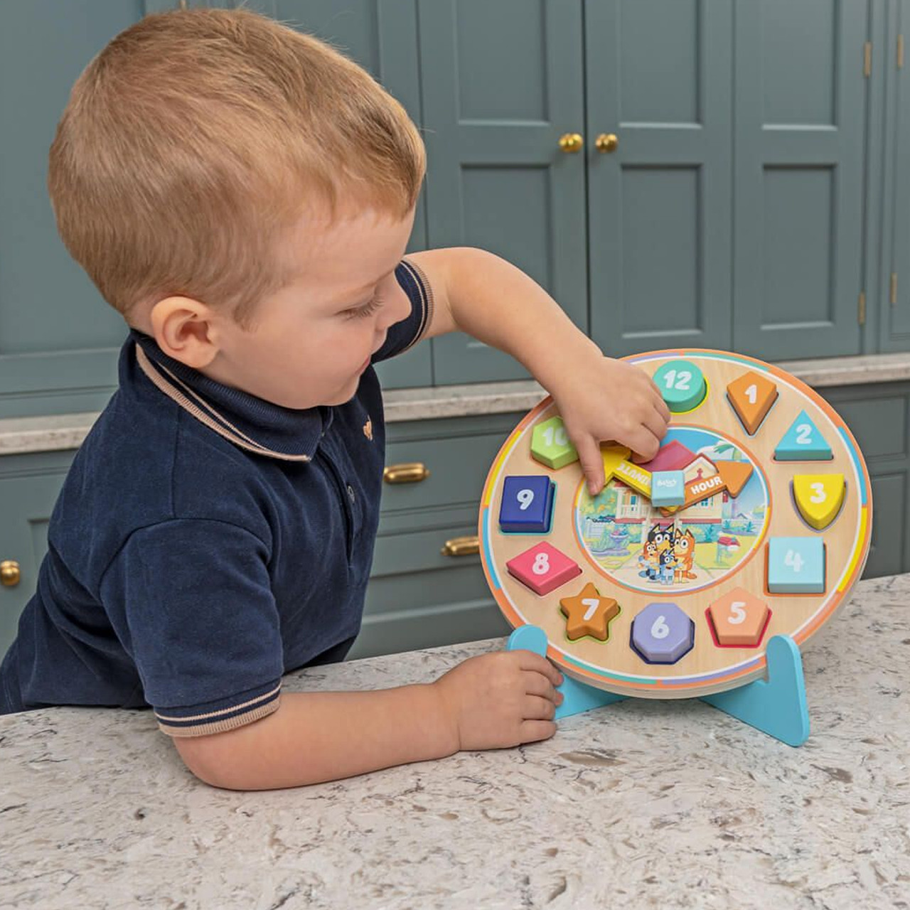 Bluey Wooden Puzzle Clock. Shop Toddler Educational Toys Online