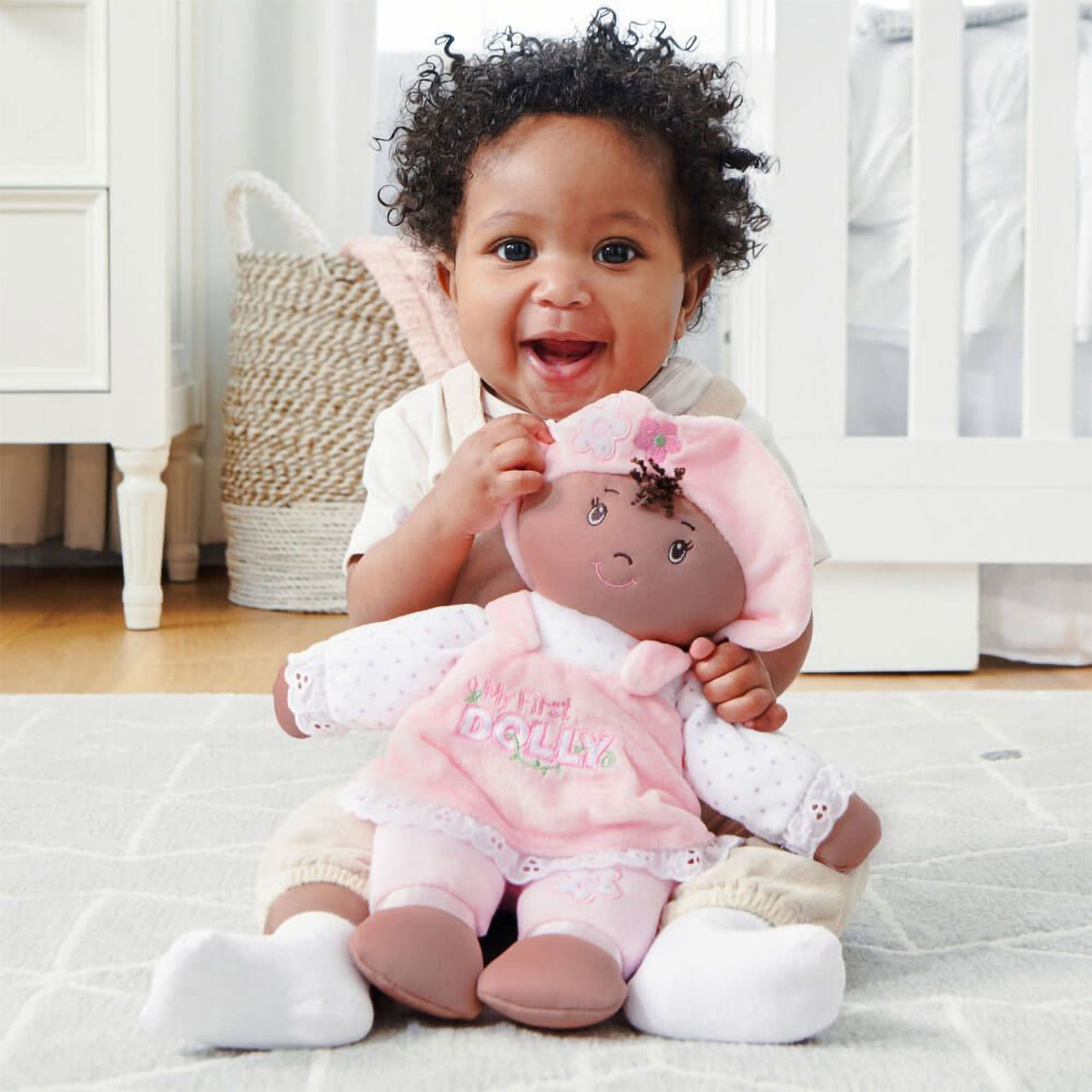 Gund My First Dolly Doll Dark Features. Shop Baby Safe Toys Online