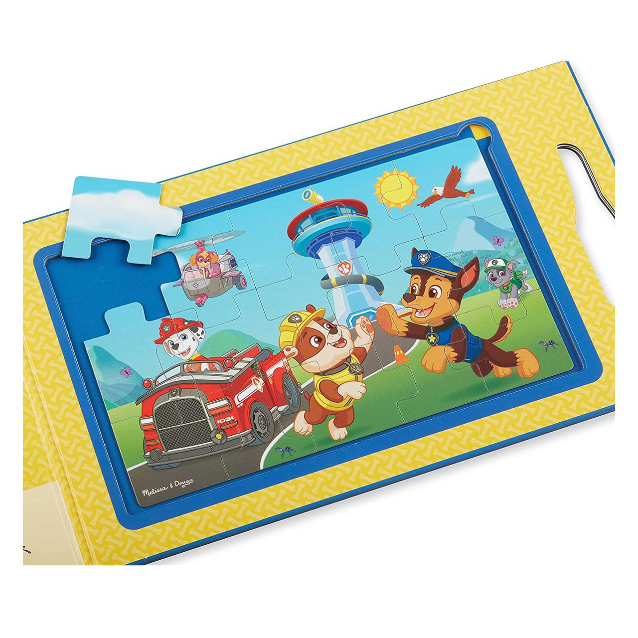 Melissa & Doug PAW Set da Tavolo in Legno Fronte-Retro per
