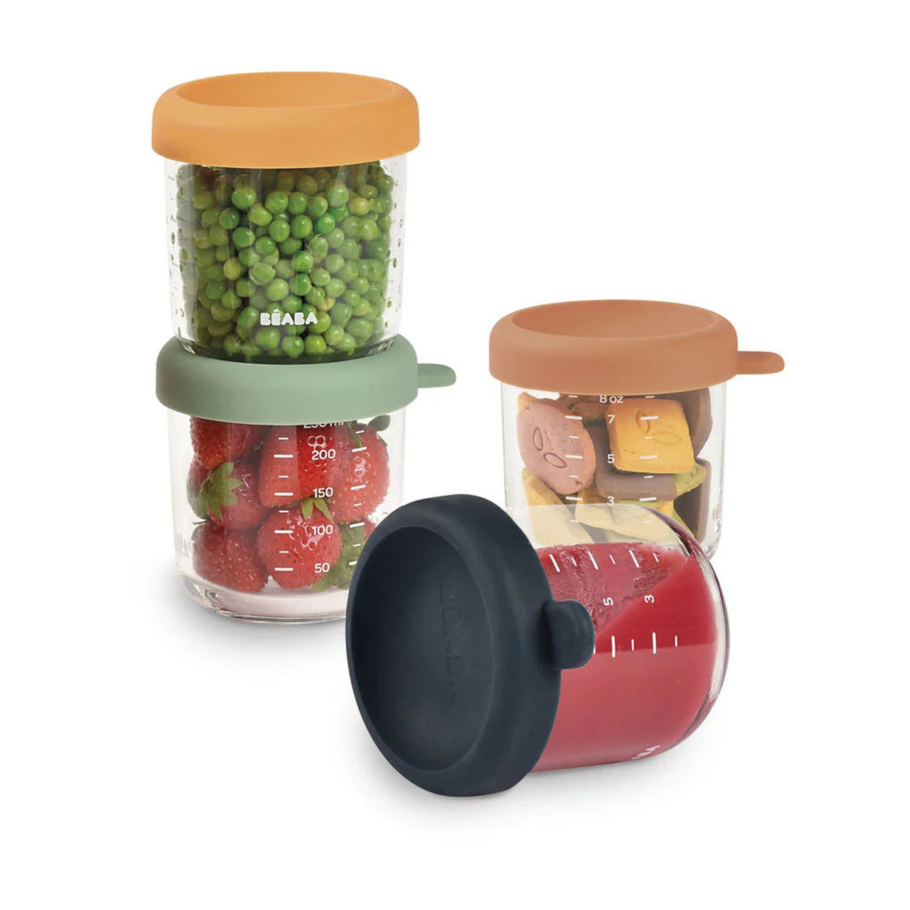 Beaba Glass Jars Pack 250ml Shop Online