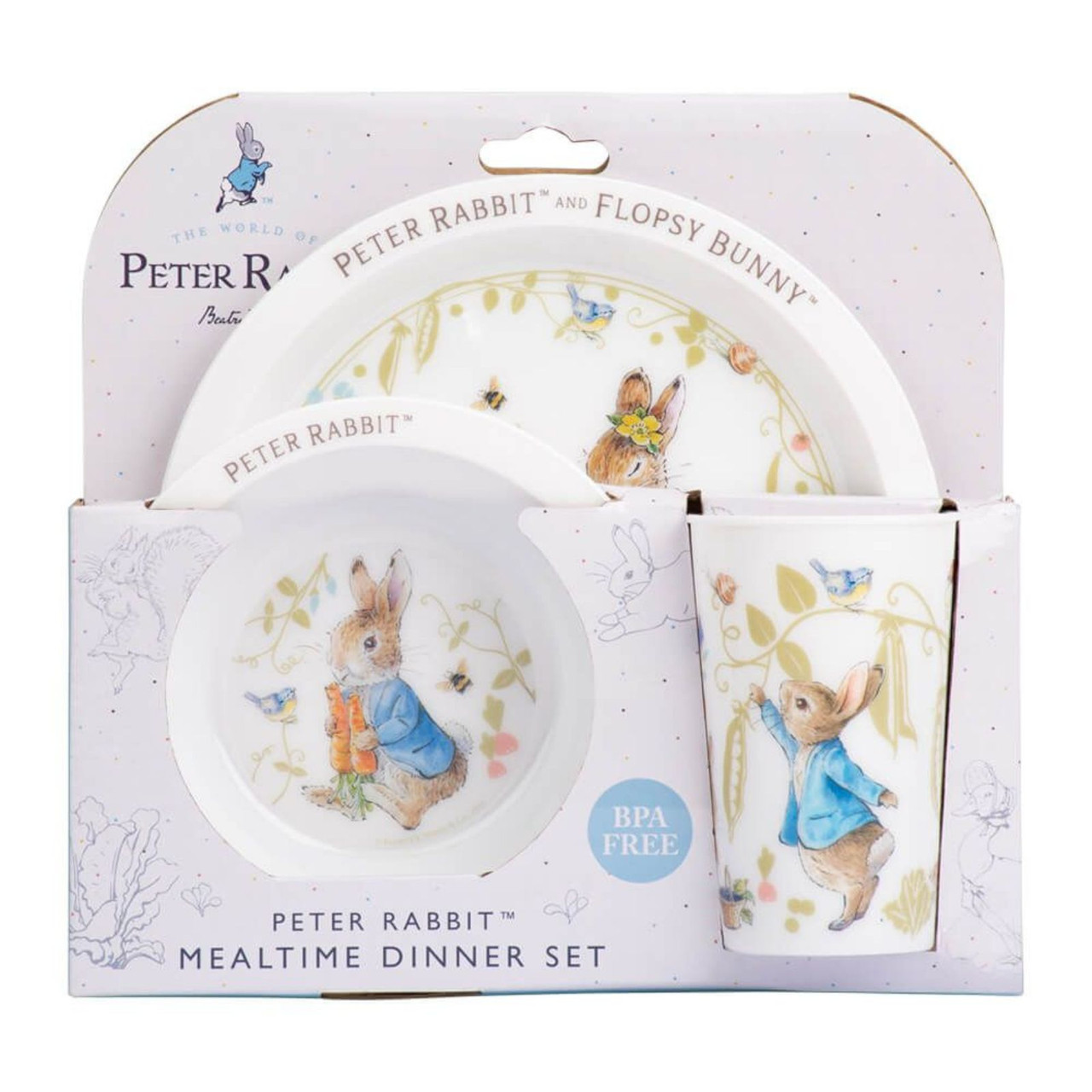 Beatrix Potter Peter Rabbit 3 Piece Dinner | Peekaboo Baby