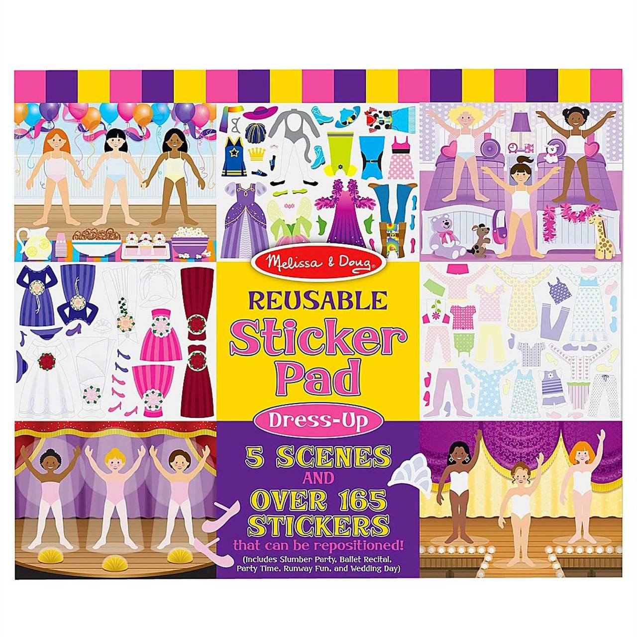 Melissa & Doug DressUp Reusable Sticker Book Kids Craft Activity Online